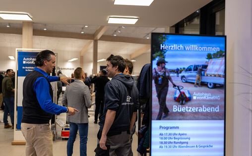 Büetzerabend im Autohaus von Känel