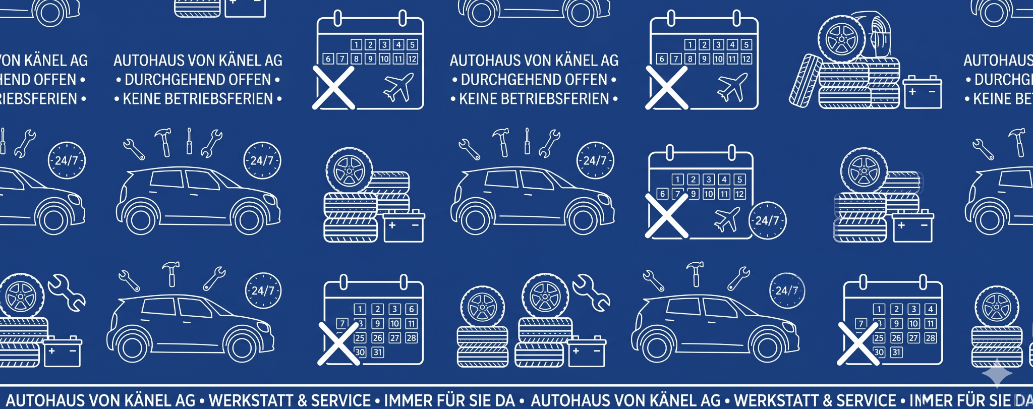 Autohaus von Känel ist durchgehend für Sie da - keine Betriebsferien