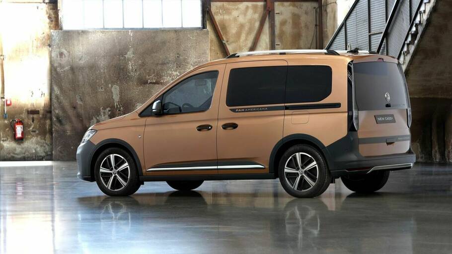 Der VW Caddy 5 "Pan Americana" ist der Nachfolger des Caddy Alltrack, bietet also mehr Bodenfreiheit und etwas Offroad-Styling